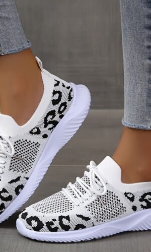 "Wild Walk" Leopard Print Sneakers - Casual Comfort