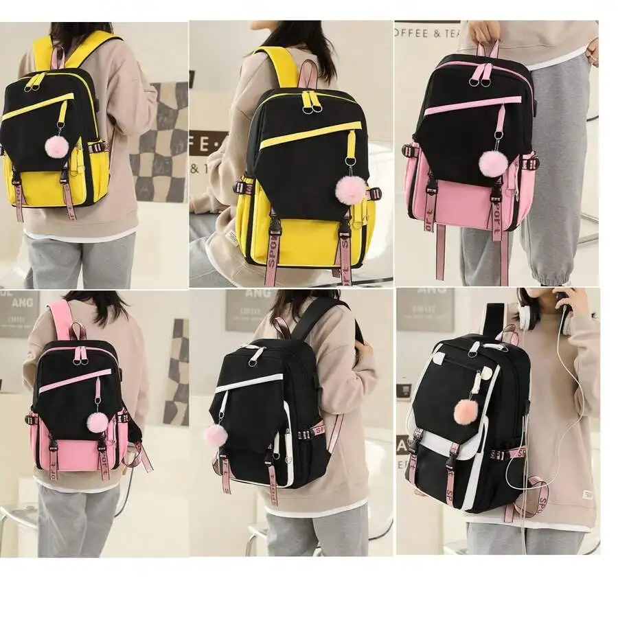 UrbanTech – Oxford Casual Laptop Backpack with USB & Headphone Port - Image 4