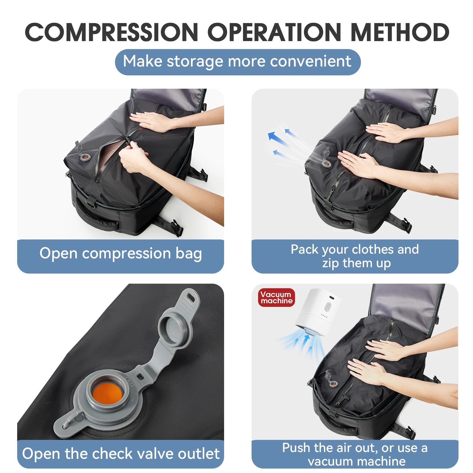 AeroPack - Vacuum Compression Travel Backpack - Image 2