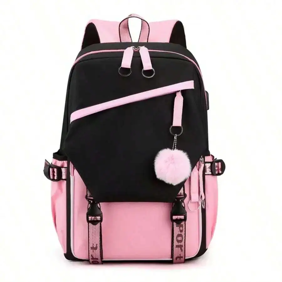 UrbanTech – Oxford Casual Laptop Backpack with USB & Headphone Port